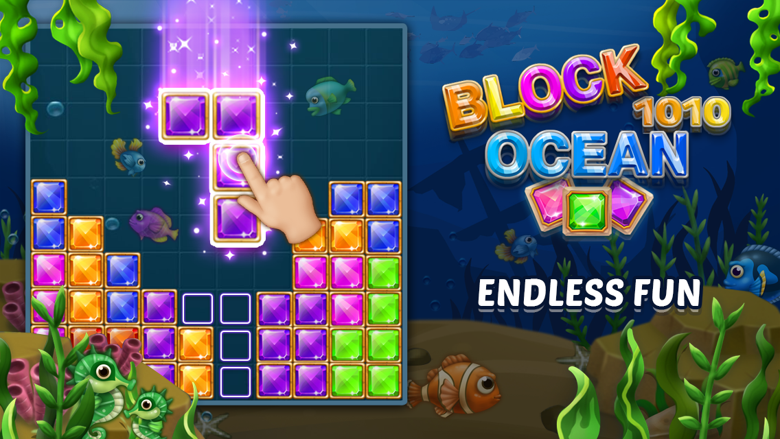 اسکرین شات 6 بازی Block Ocean Puzzle 1010 : GOAT