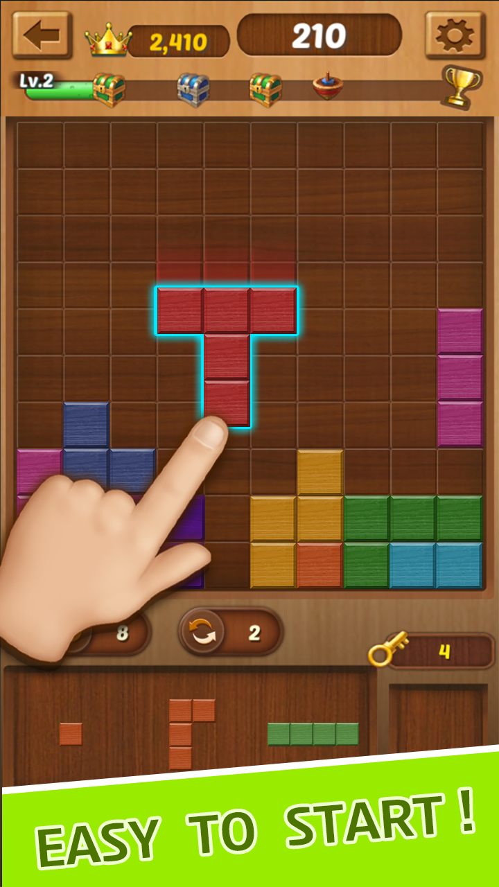 اسکرین شات 2 بازی Wood Block Toy : Block Puzzle