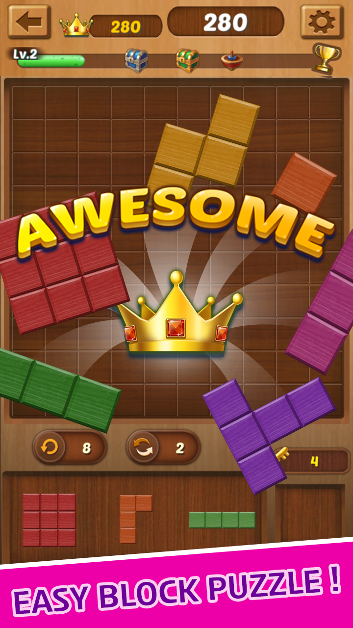 اسکرین شات 5 بازی Wood Block Toy : Block Puzzle