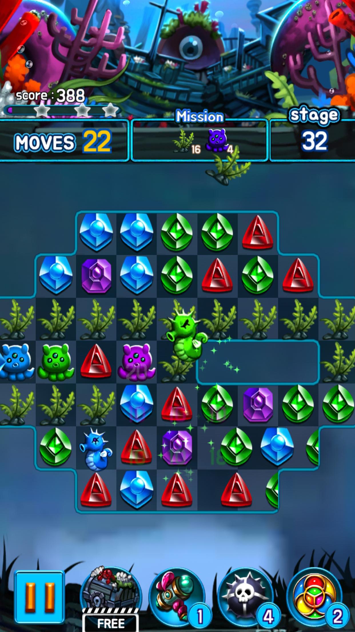 اسکرین شات 7 بازی Jewel Kraken: Match 3 Blast