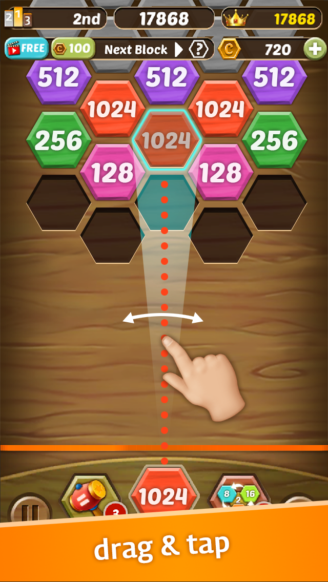 اسکرین شات 2 بازی Shoot Number 2048: Puzzle game