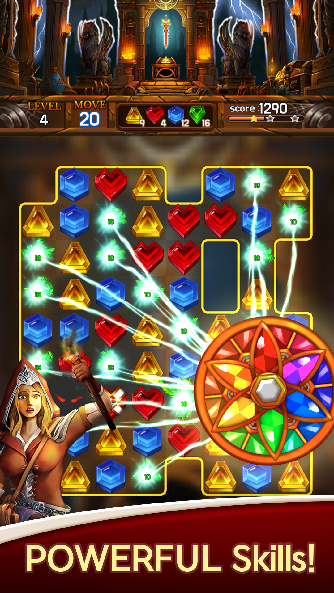 اسکرین شات 1 بازی Jewel Sword: Match 3 Blast