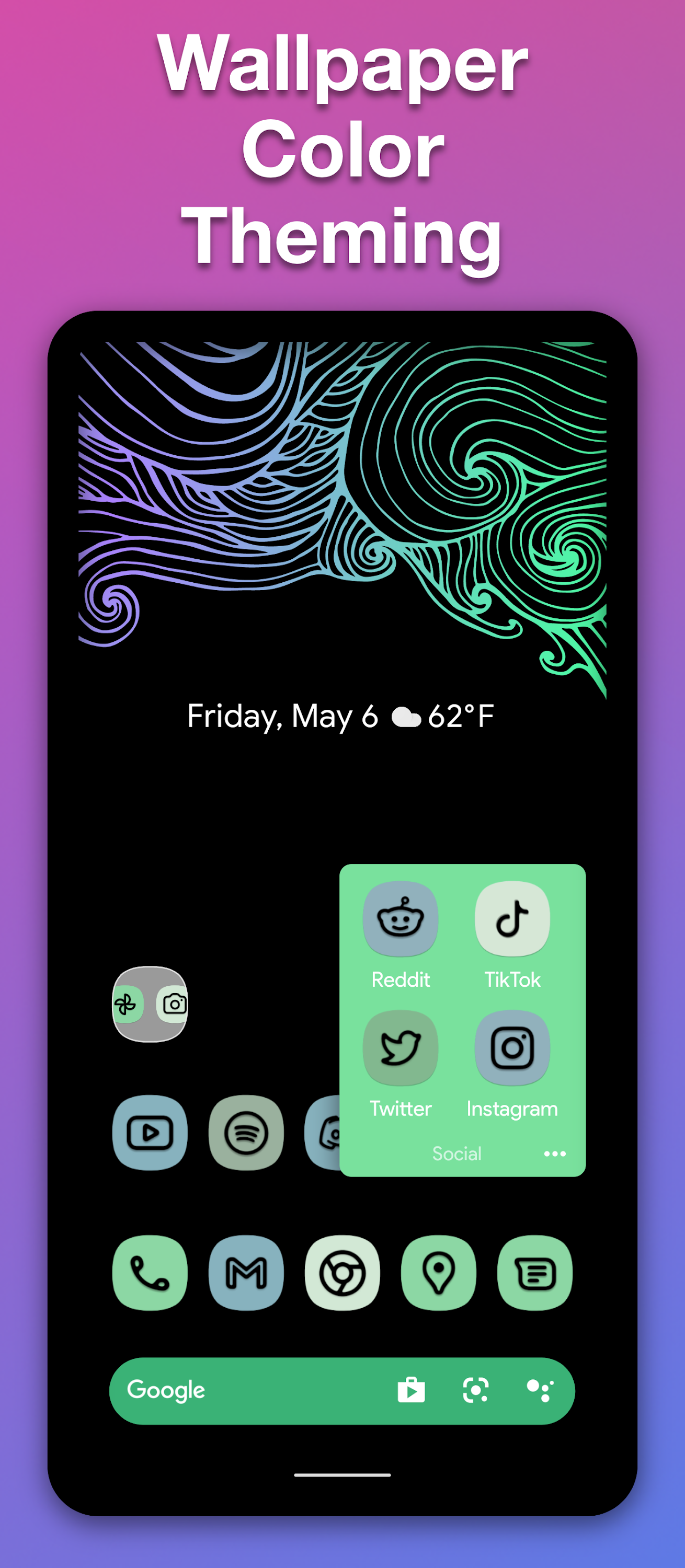 اسکرین شات 1 برنامه Action Launcher: Pixel Edition
