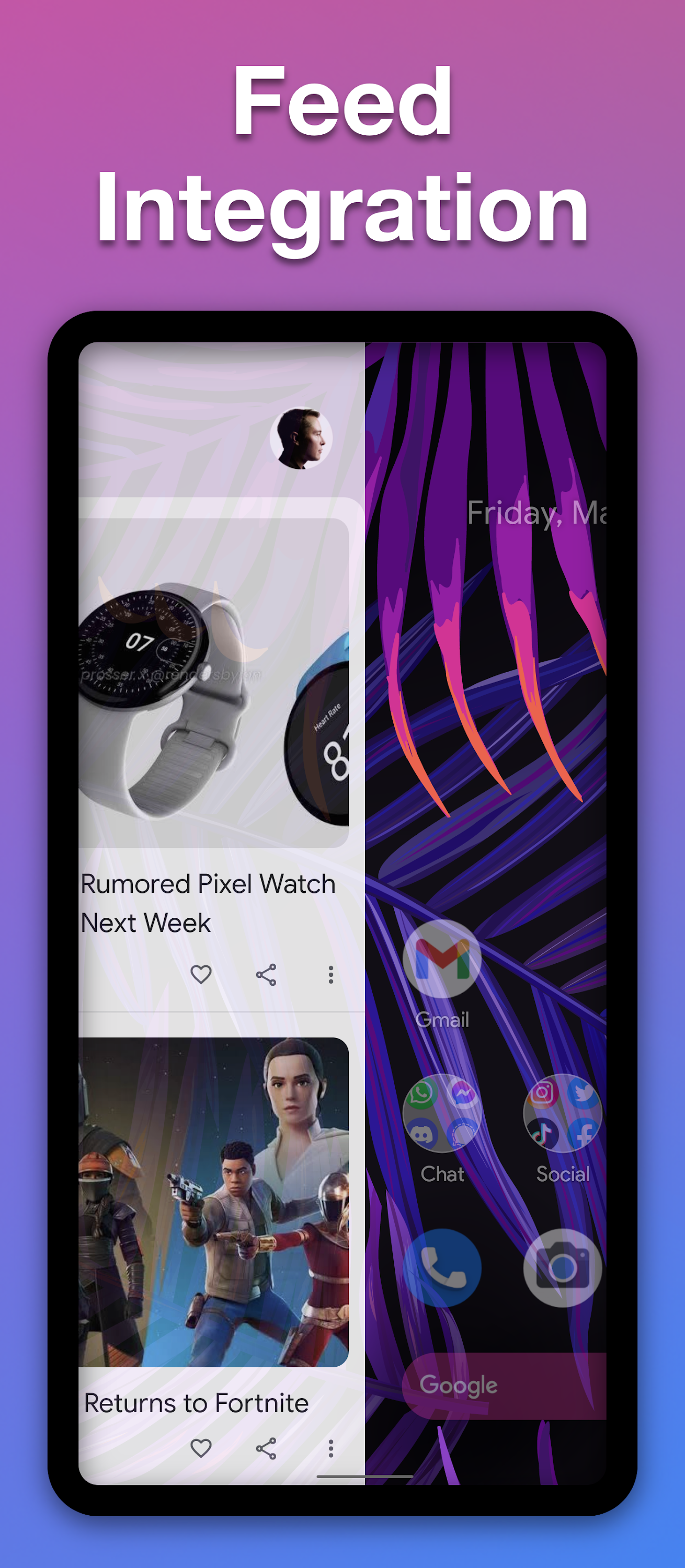 اسکرین شات 2 برنامه Action Launcher: Pixel Edition