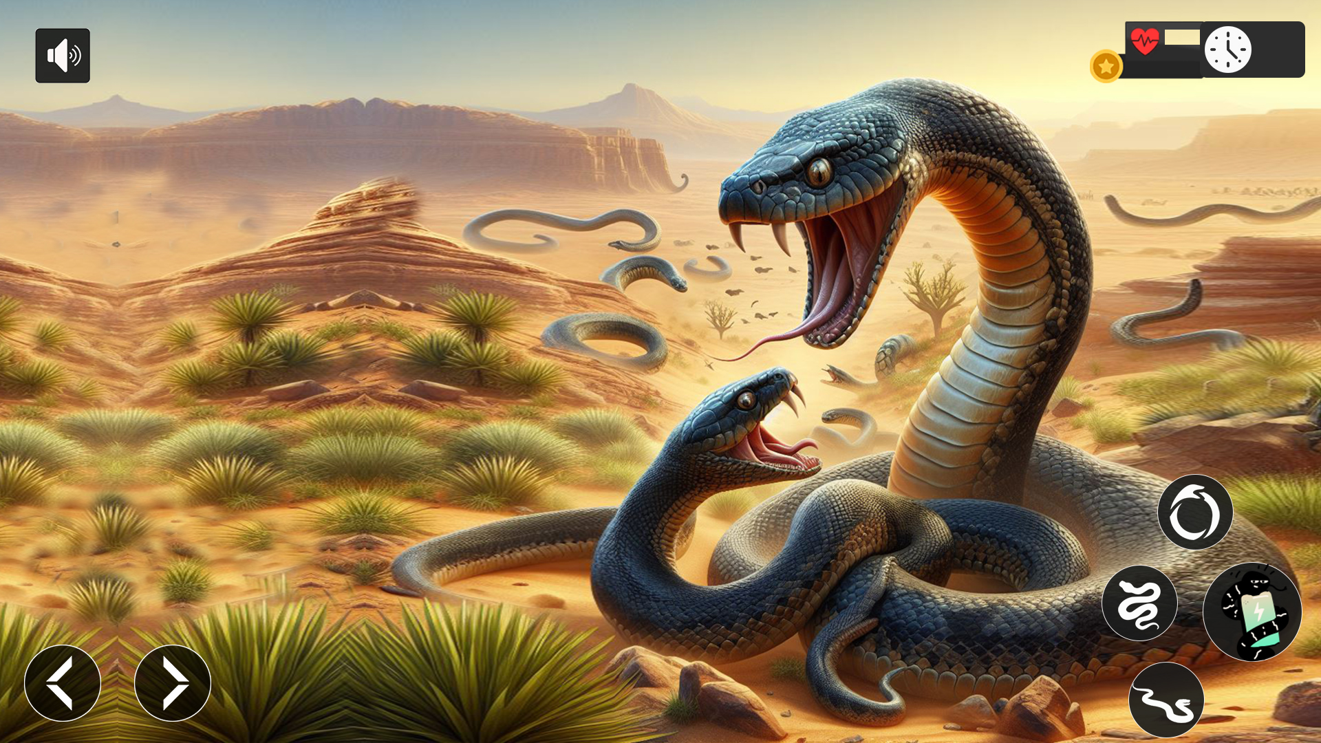 اسکرین شات 1 بازی Angry Anaconda vs wild Snakes