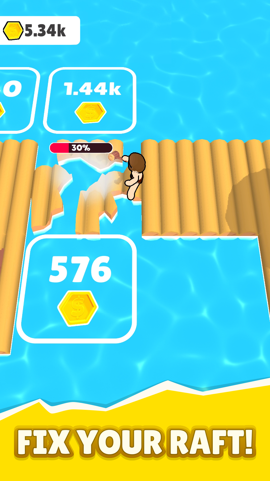 اسکرین شات 6 بازی Raft Life - Build, Farm, Stack