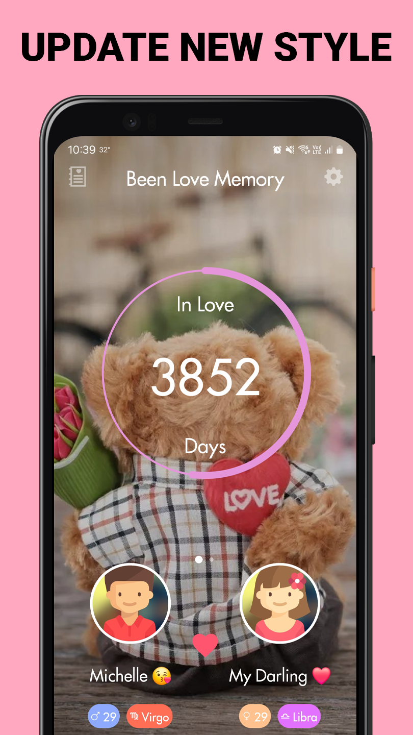 اسکرین شات 2 برنامه Been Love Memory -Love Counter