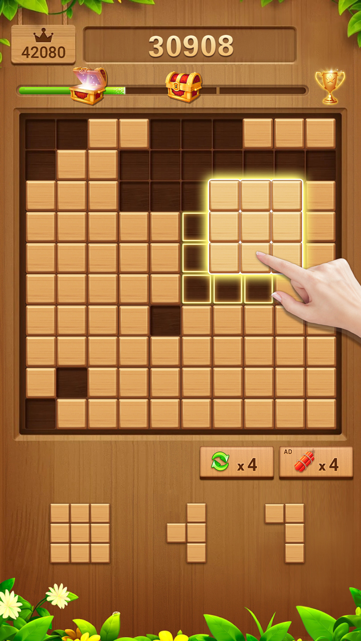 اسکرین شات 2 بازی Wood Block Puzzle Addictive