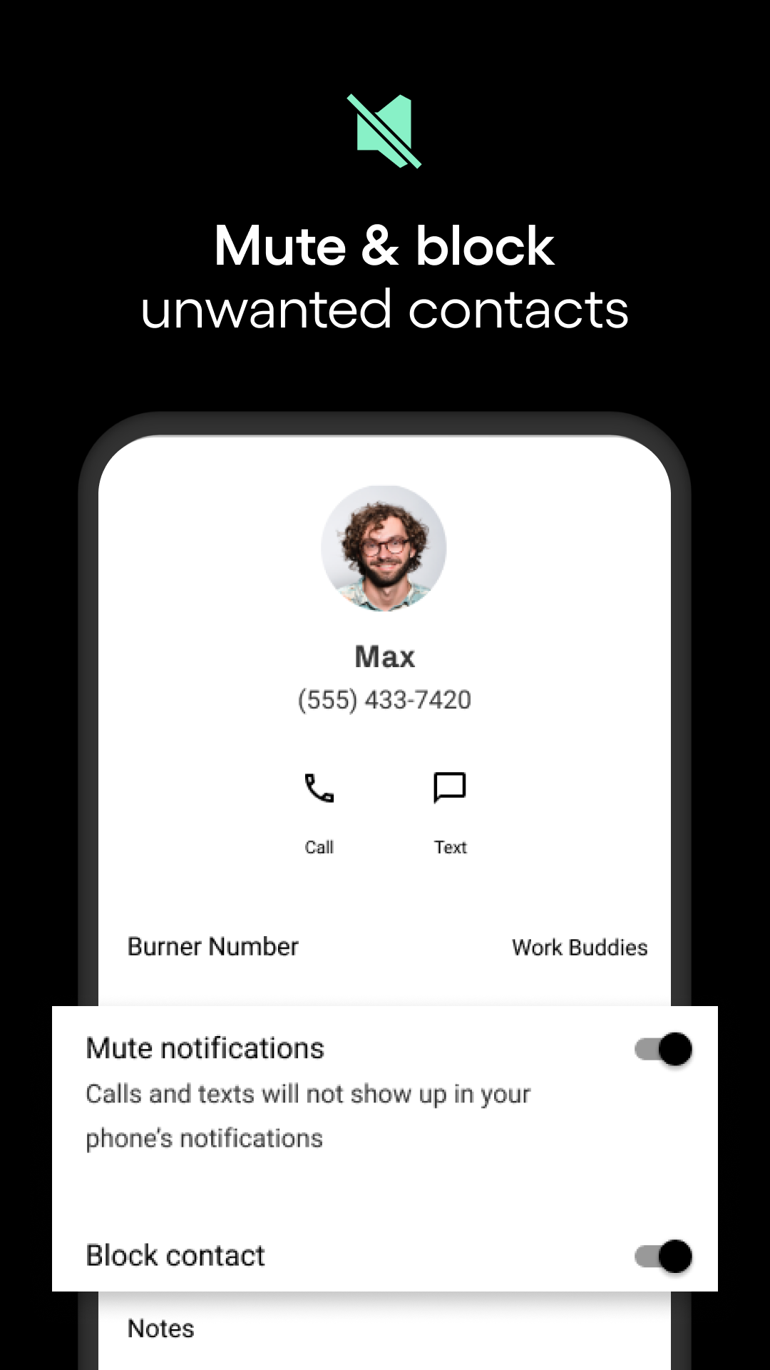 اسکرین شات 6 برنامه Burner: Second Phone Number