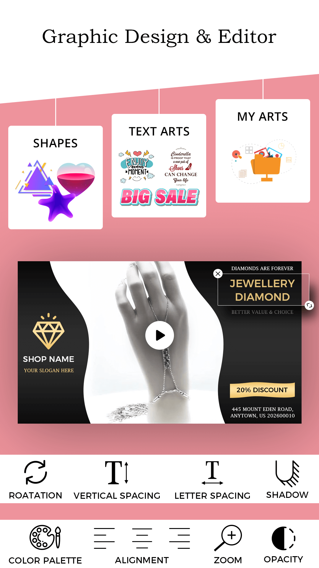 اسکرین شات 3 برنامه Video Ad Maker, Ad Creator