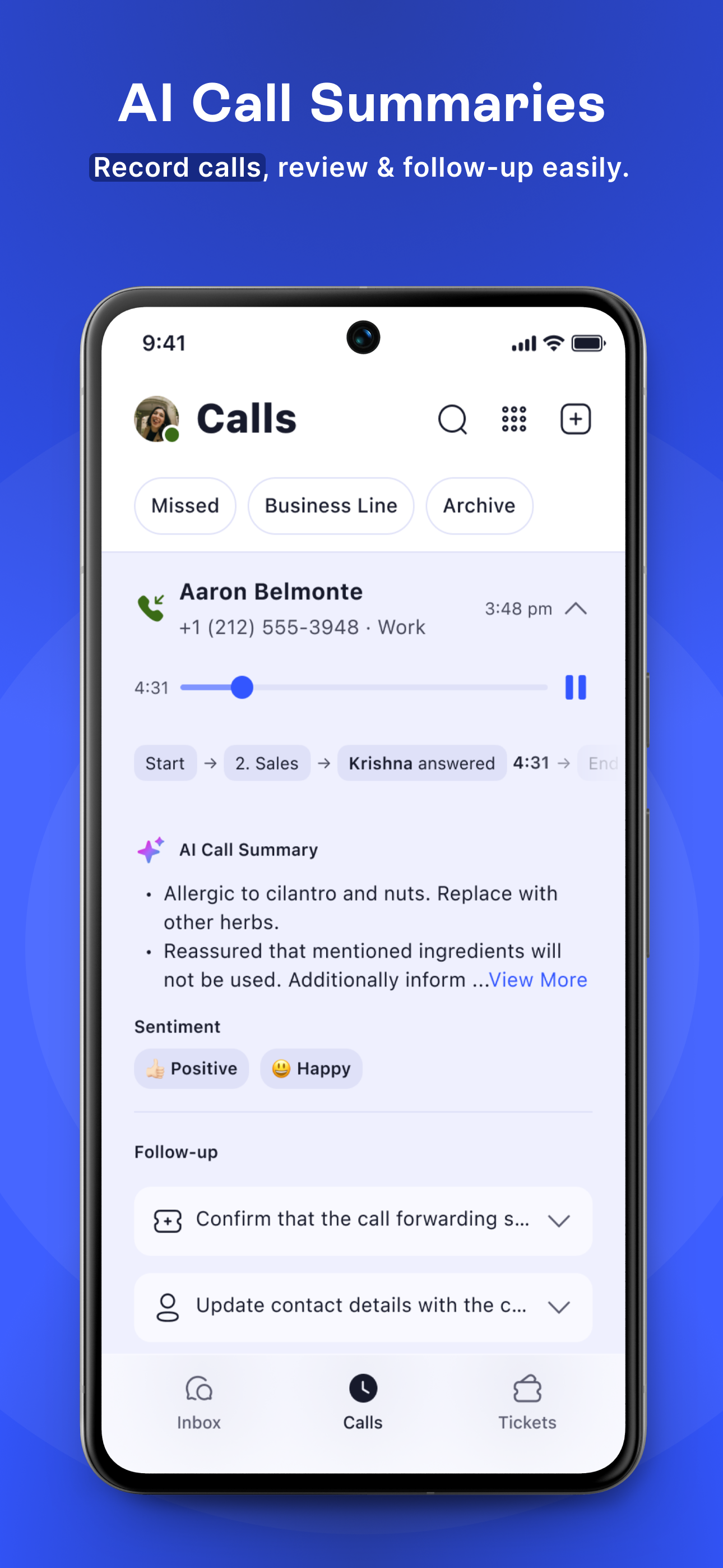 اسکرین شات 4 برنامه Linked Phone Business Number