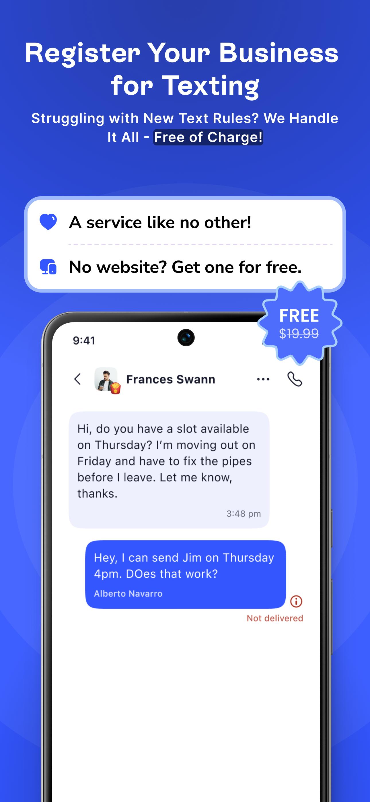 اسکرین شات 3 برنامه Linked Phone Business Number