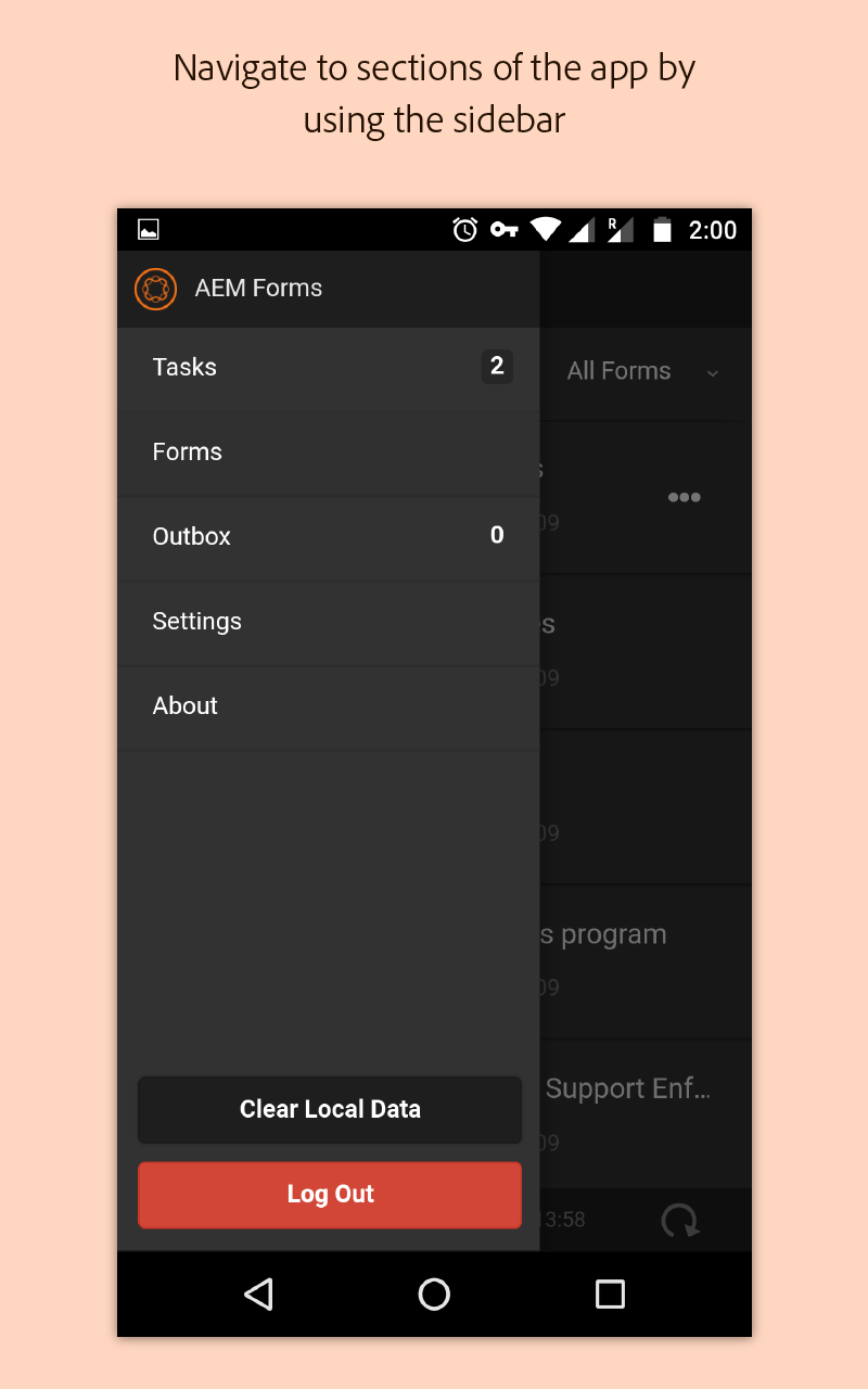 اسکرین شات 4 برنامه Adobe Experience Manager Forms