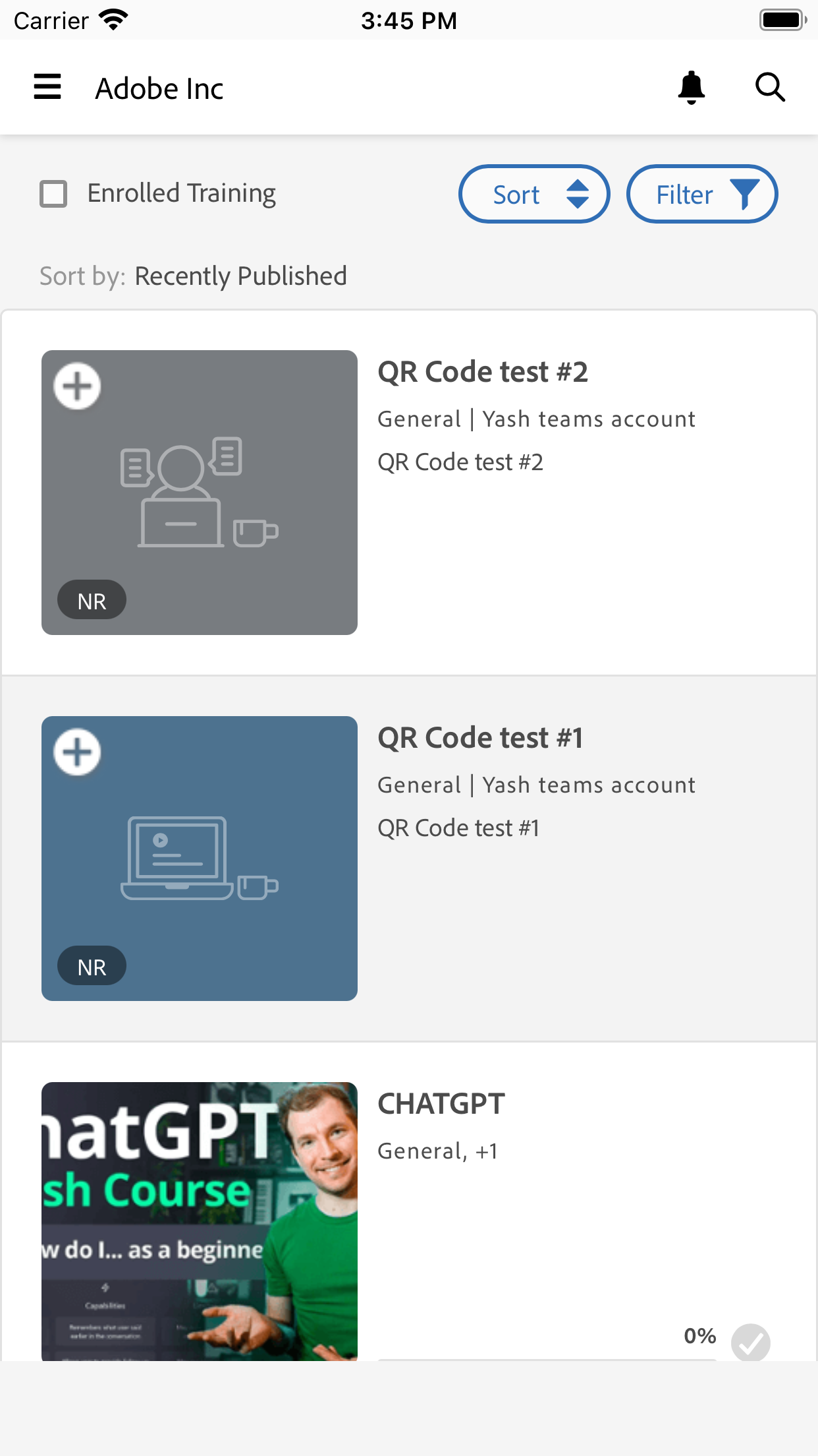 اسکرین شات 2 برنامه Adobe Learning Manager