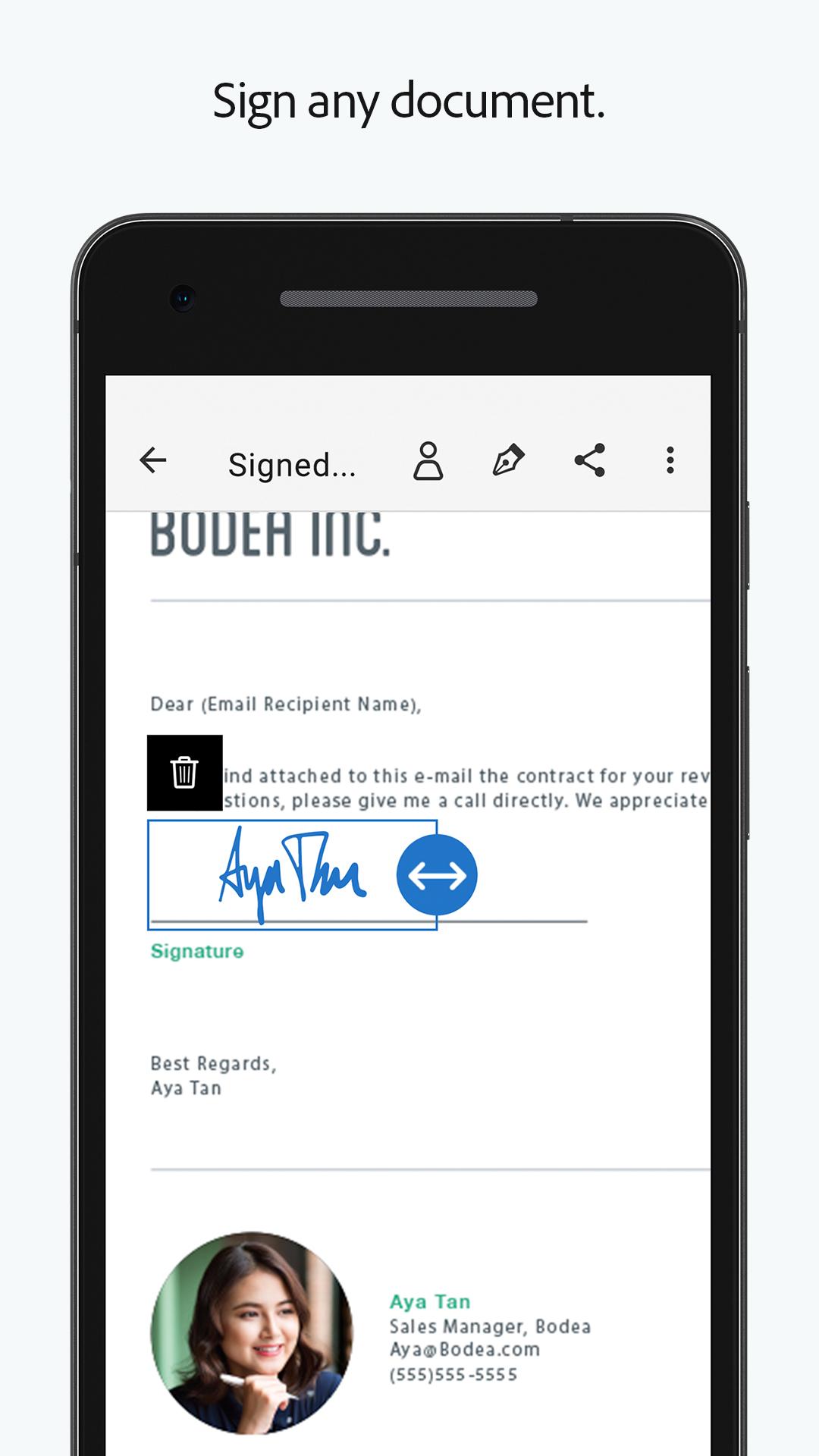 اسکرین شات 4 برنامه Adobe Fill & Sign