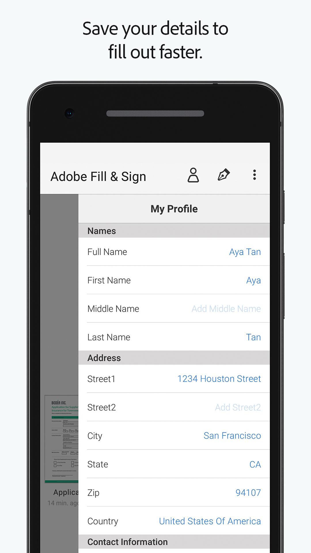 اسکرین شات 3 برنامه Adobe Fill & Sign