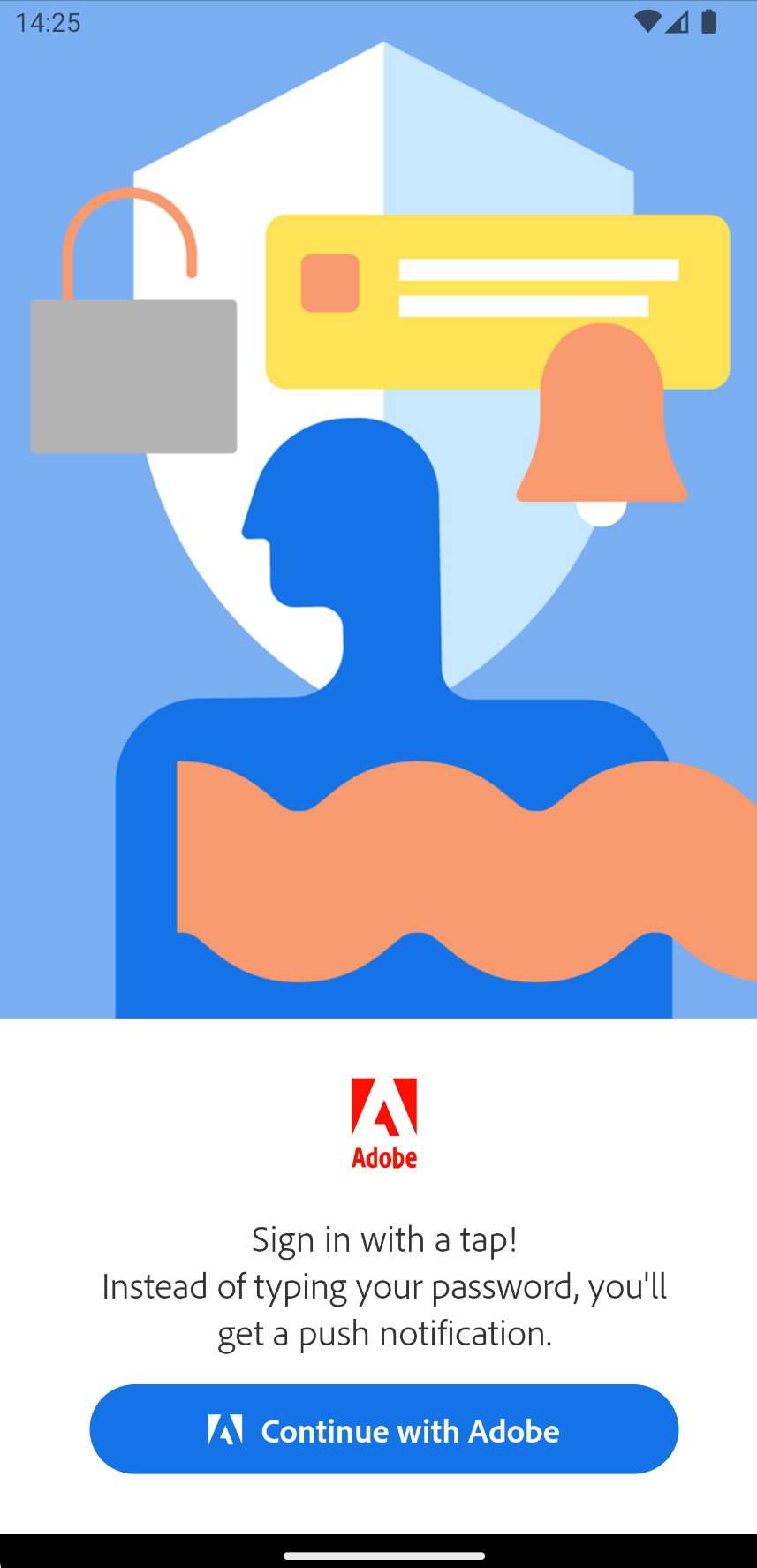 اسکرین شات 1 برنامه Adobe Account Access