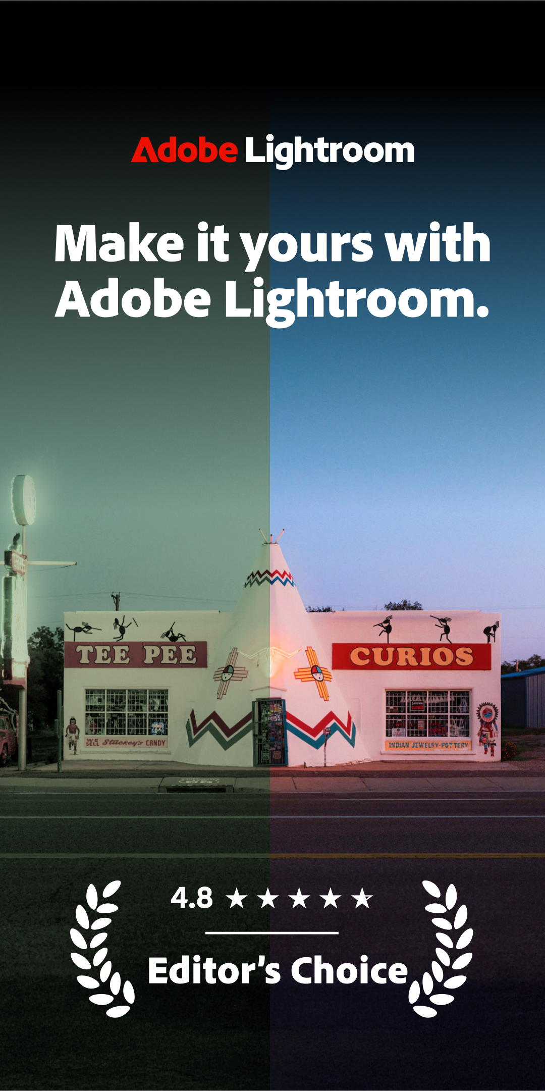 اسکرین شات 1 برنامه لایت روم (Adobe Lightroom - Photo Editor & Pro Camera)