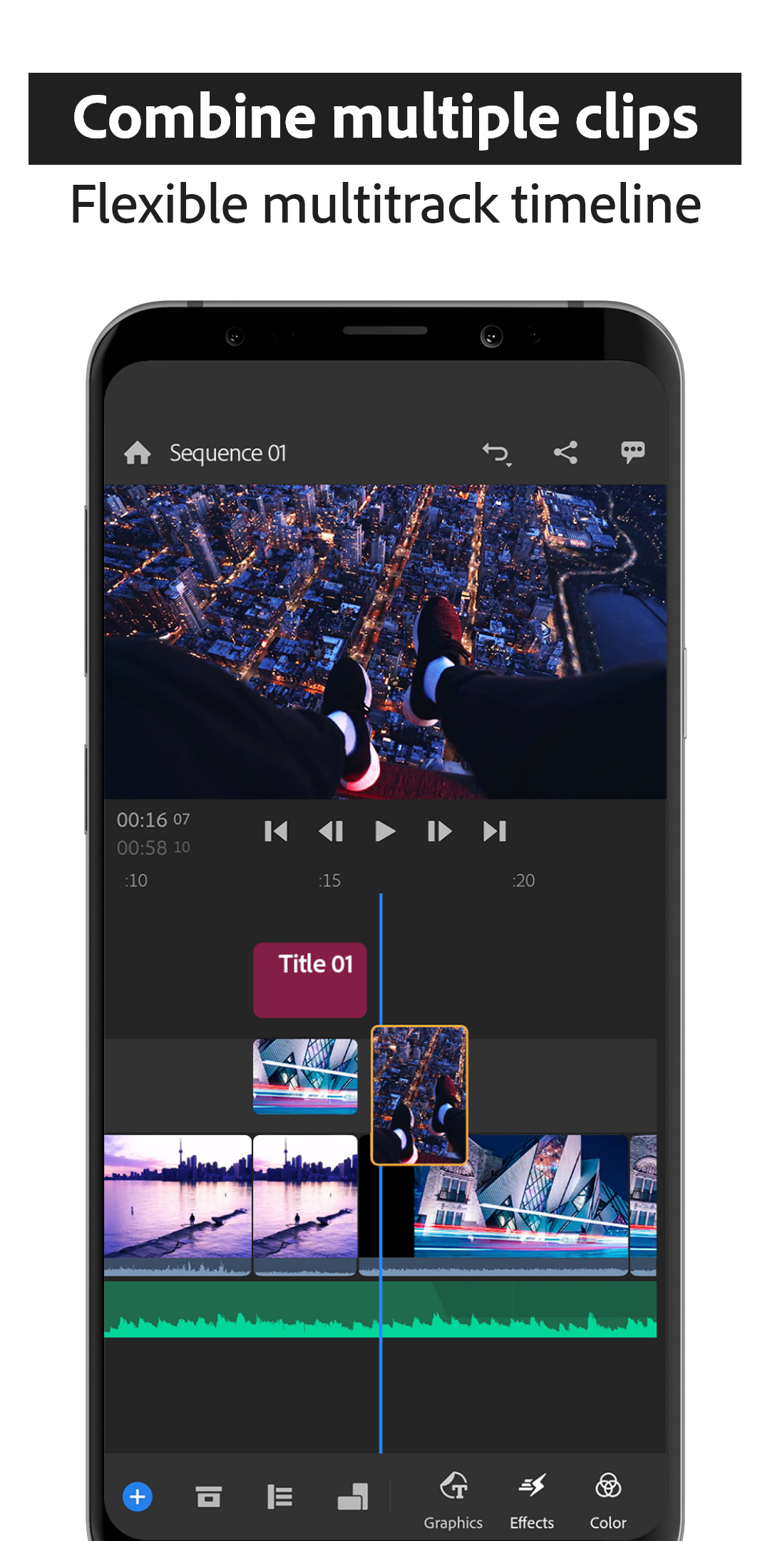 اسکرین شات 3 برنامه Adobe Premiere Rush: Video