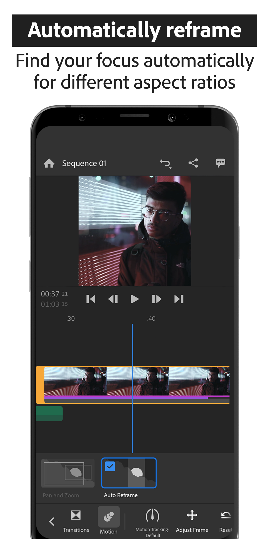 اسکرین شات 7 برنامه Adobe Premiere Rush: Video