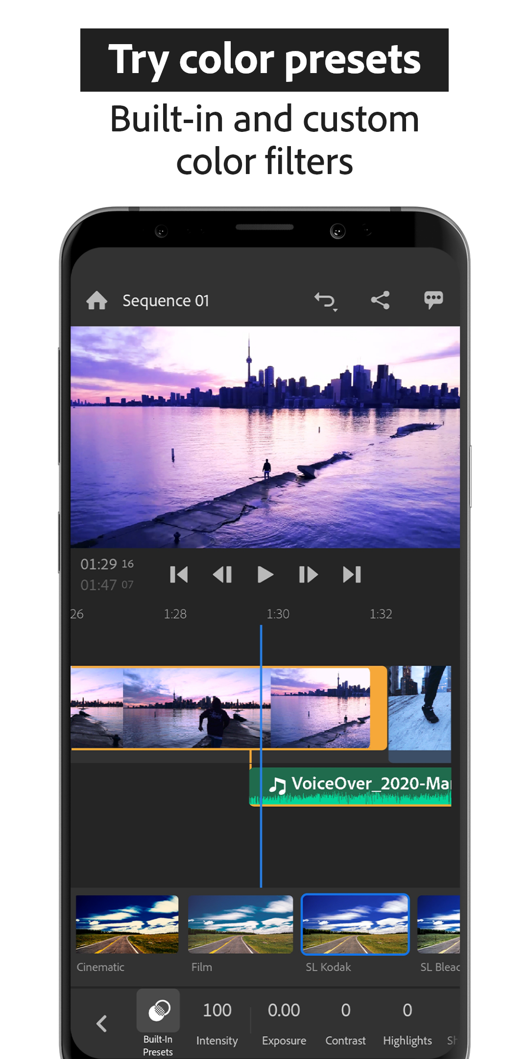 اسکرین شات 6 برنامه Adobe Premiere Rush: Video