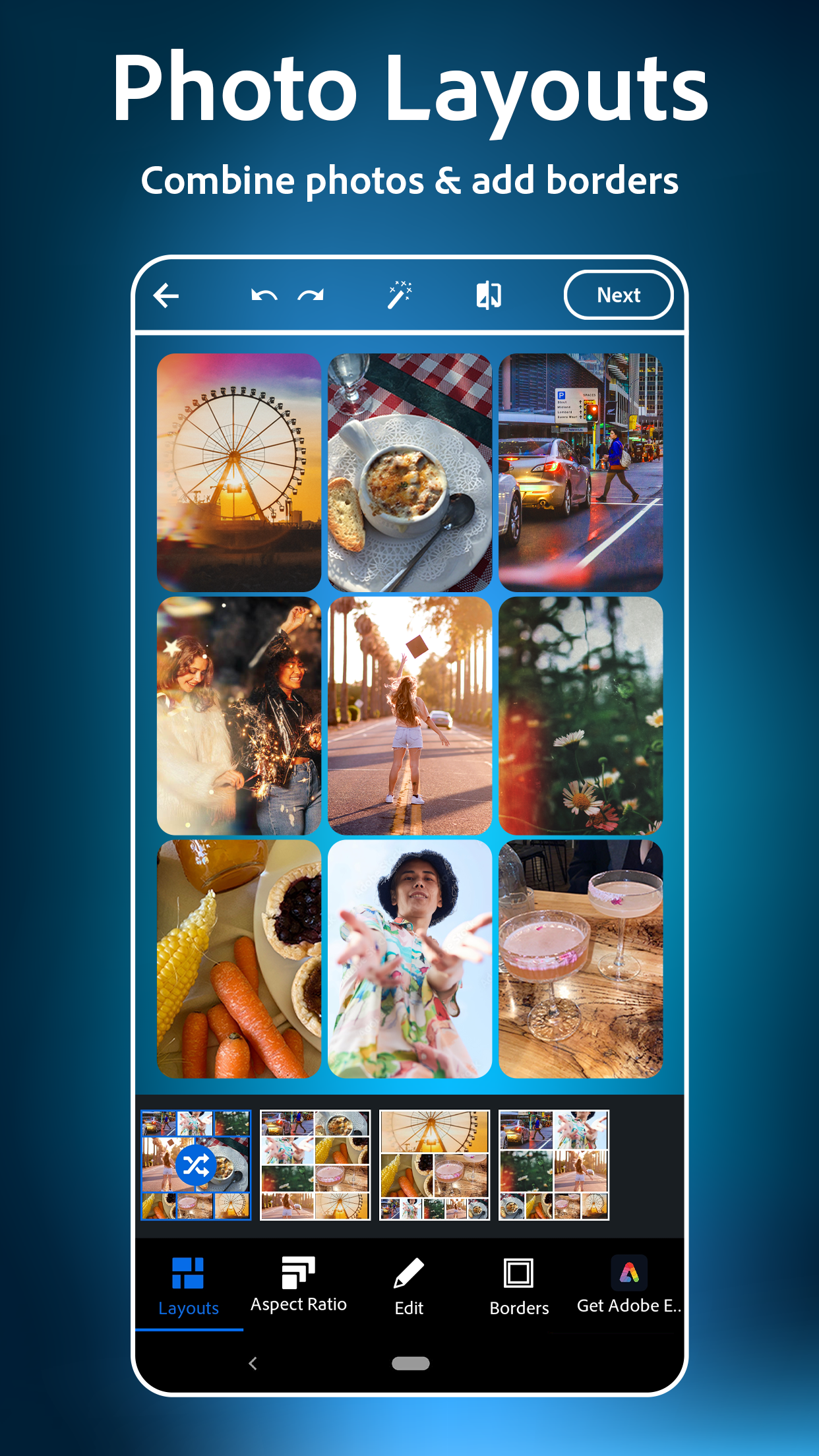 اسکرین شات 2 برنامه فوتوشاپ (Adobe Photoshop Express:Photo Editor Collage Maker)