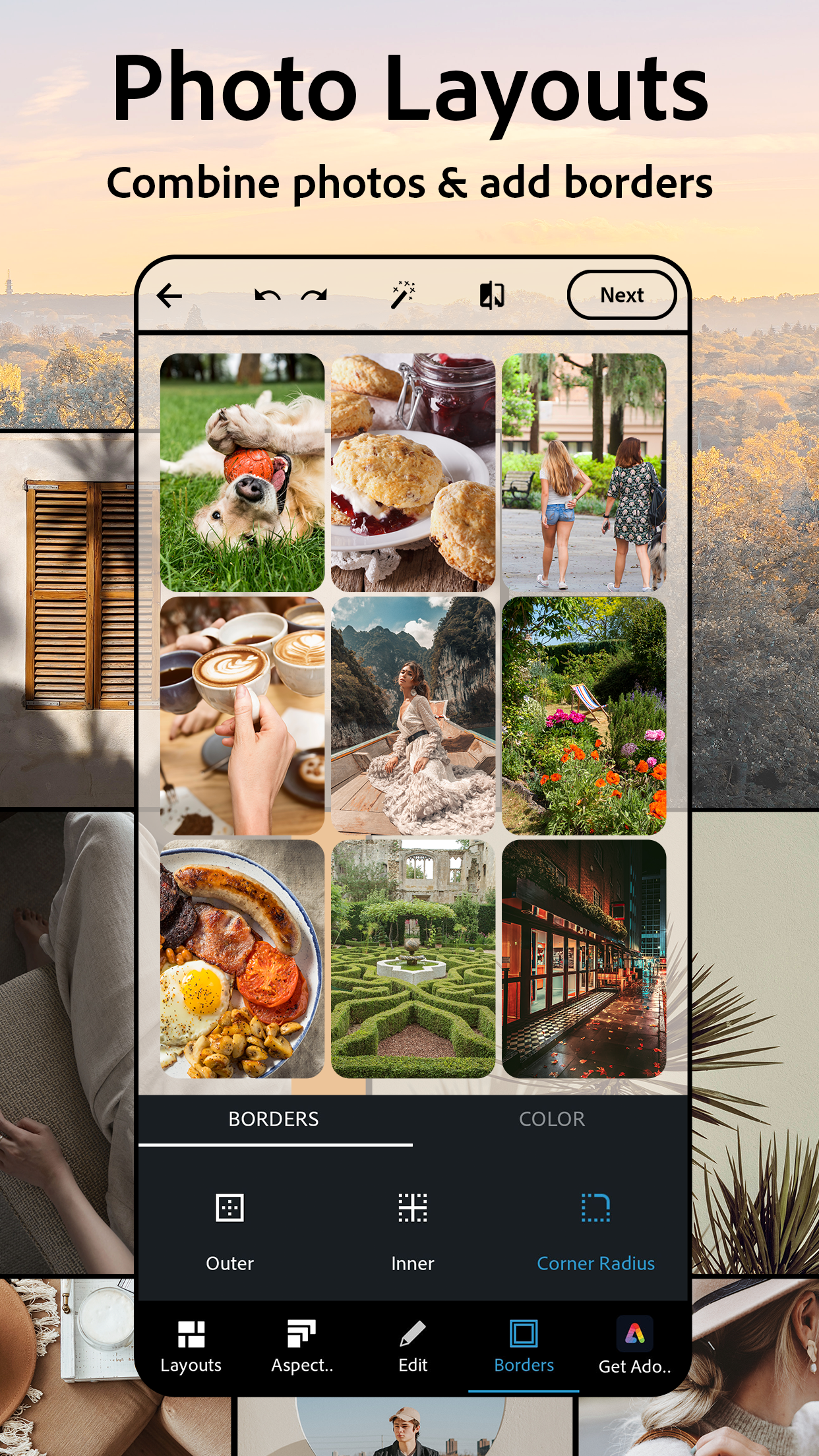 اسکرین شات 2 برنامه فوتوشاب (Adobe Photoshop Express:Photo Editor Collage Maker)