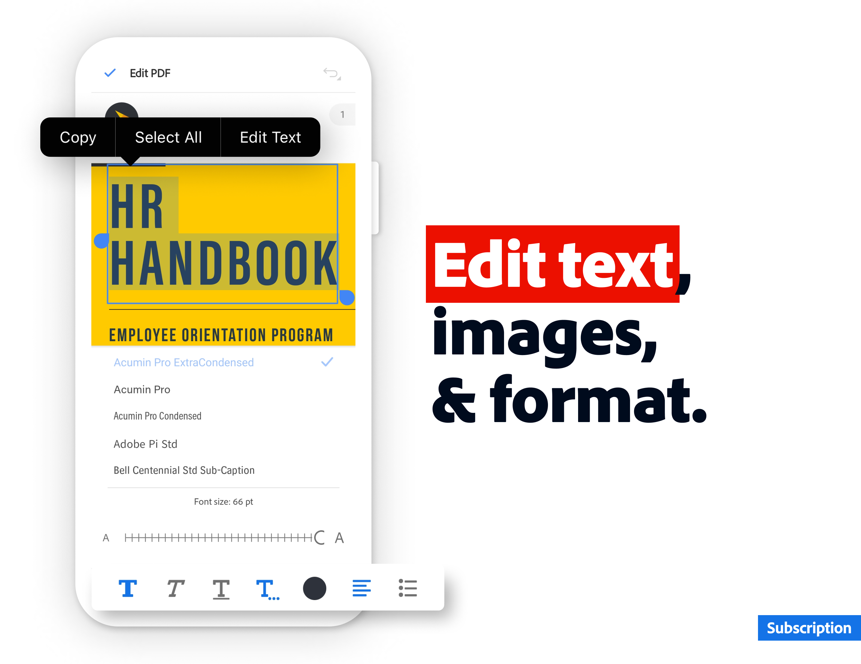 اسکرین شات 2 برنامه Adobe Acrobat Reader: Edit PDF