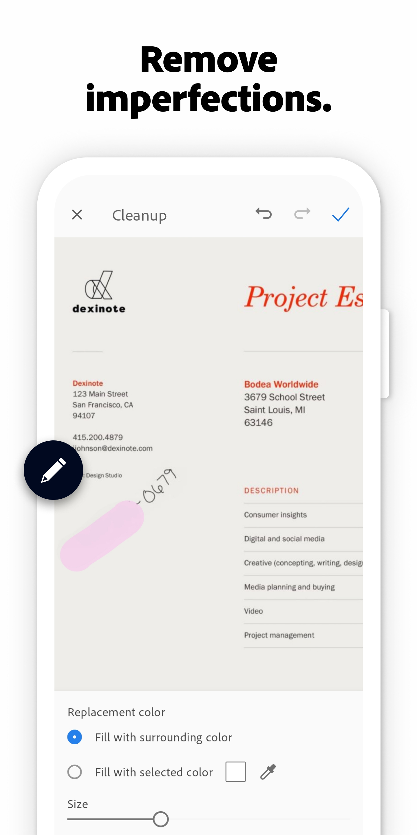 اسکرین شات 6 برنامه Adobe Scan AI PDF Scanner, OCR