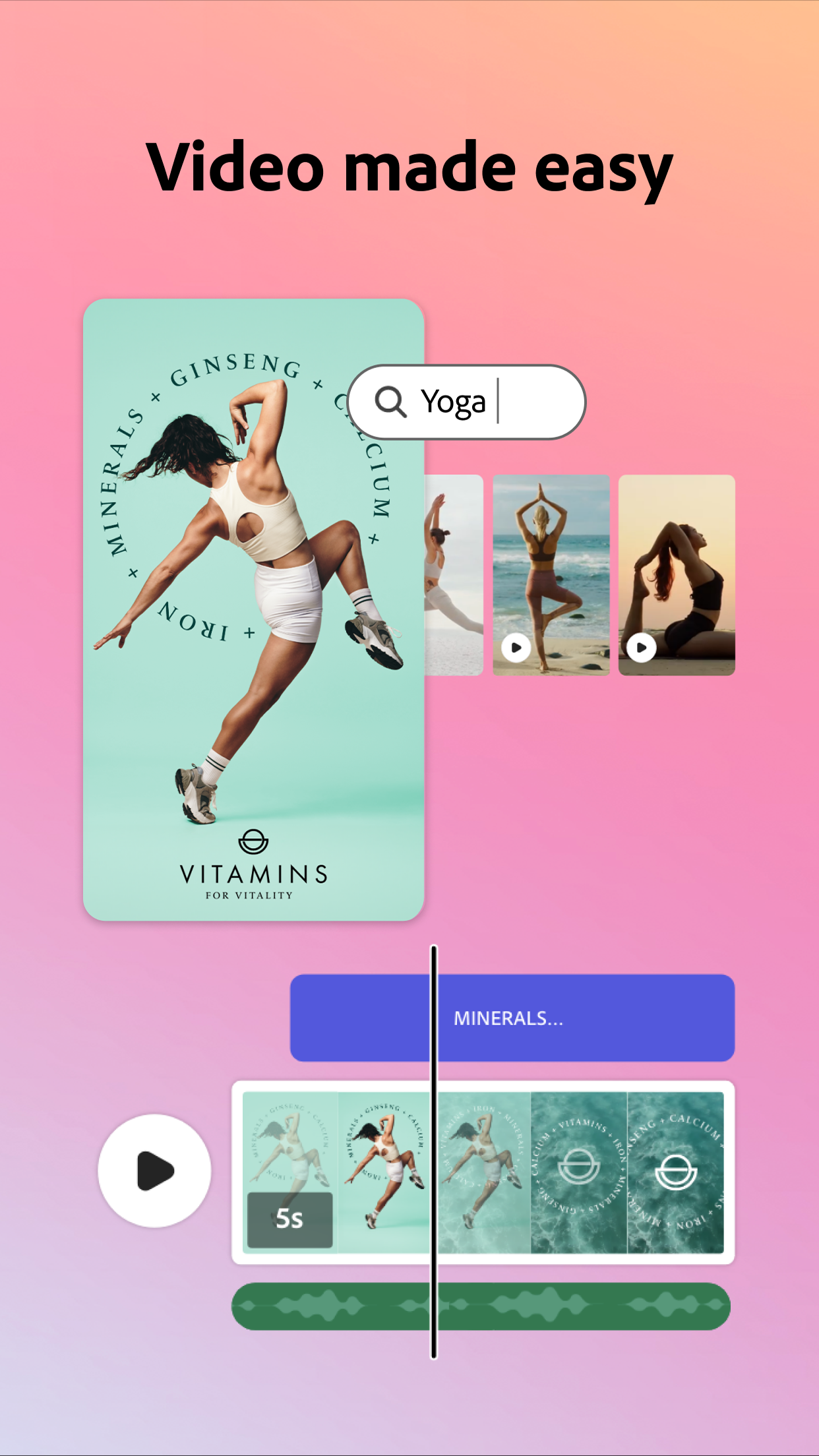 اسکرین شات 2 برنامه Adobe Express: AI Photo, Video