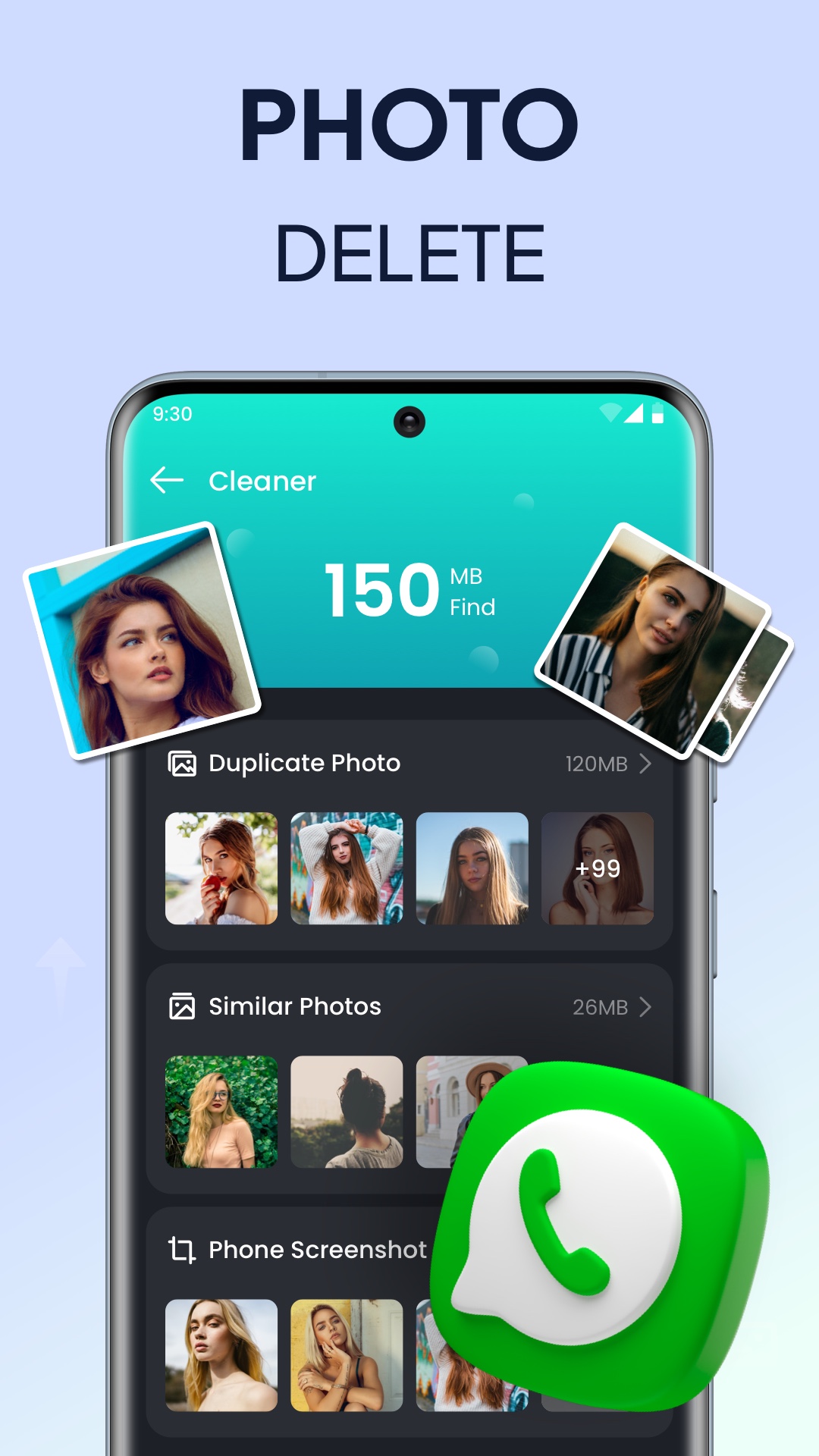 اسکرین شات 3 برنامه SmartCleaner--Photo&File