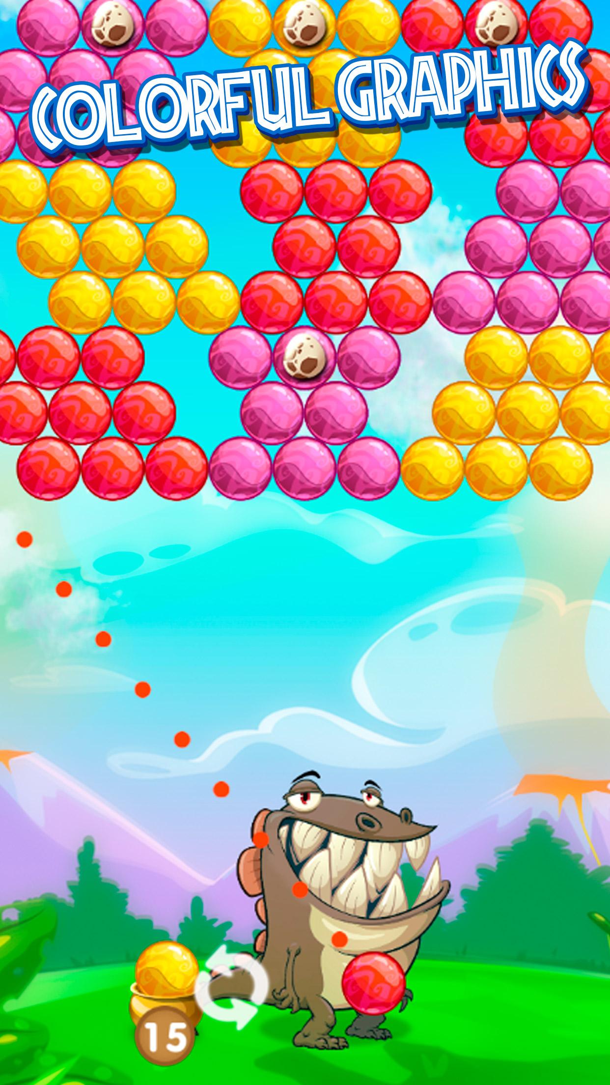 اسکرین شات 6 بازی Dino Pop Bubble Shooter Arcade