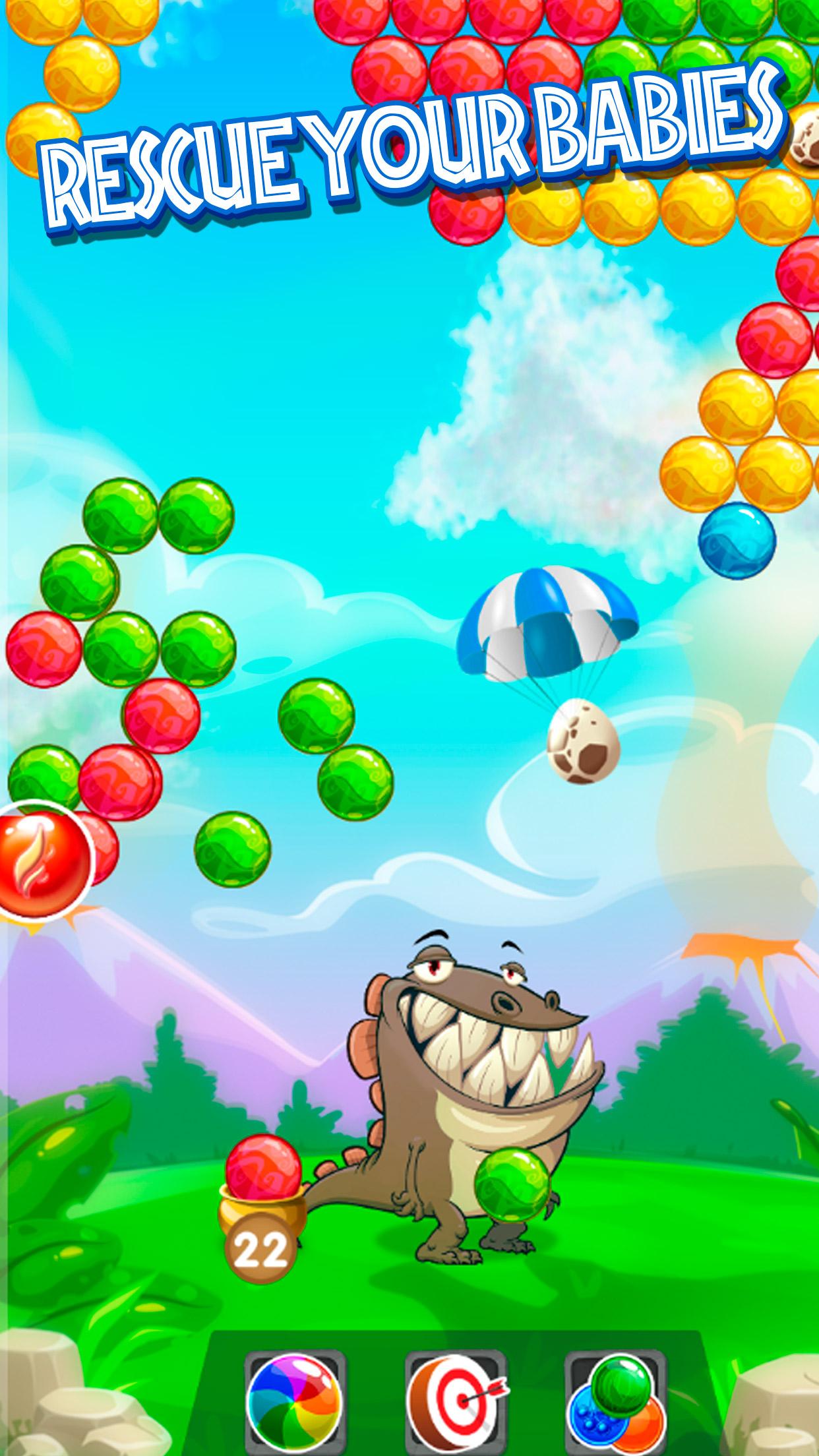 اسکرین شات 1 بازی Dino Pop Bubble Shooter Arcade