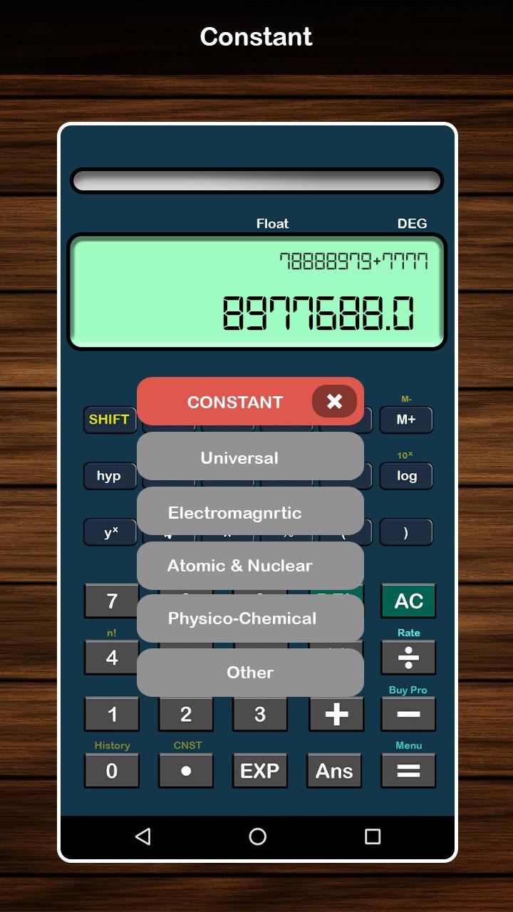 اسکرین شات 3 برنامه Advanced Scientific Calculator