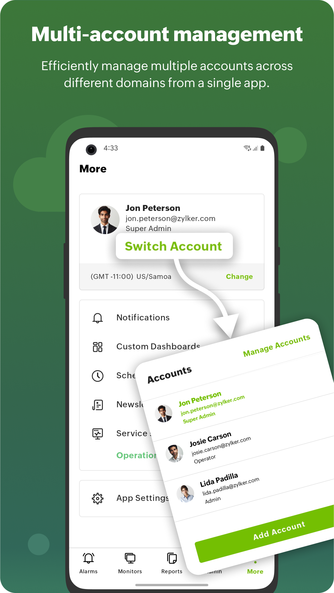 اسکرین شات 4 برنامه Site24x7