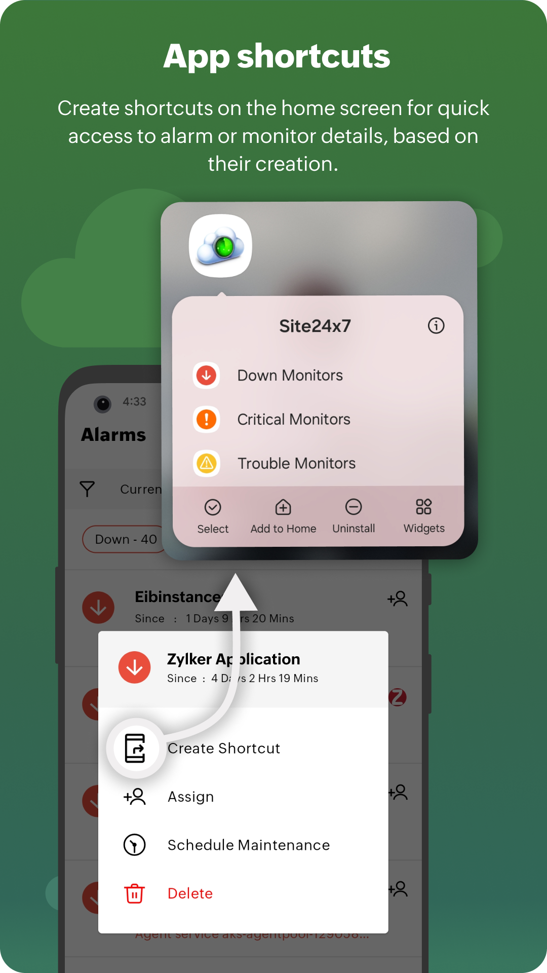 اسکرین شات 7 برنامه Site24x7