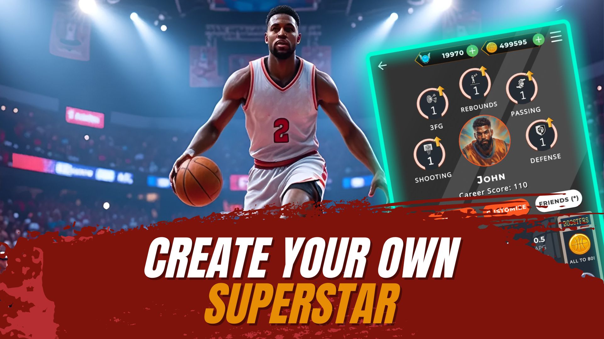 اسکرین شات 2 بازی Basketball Career 25