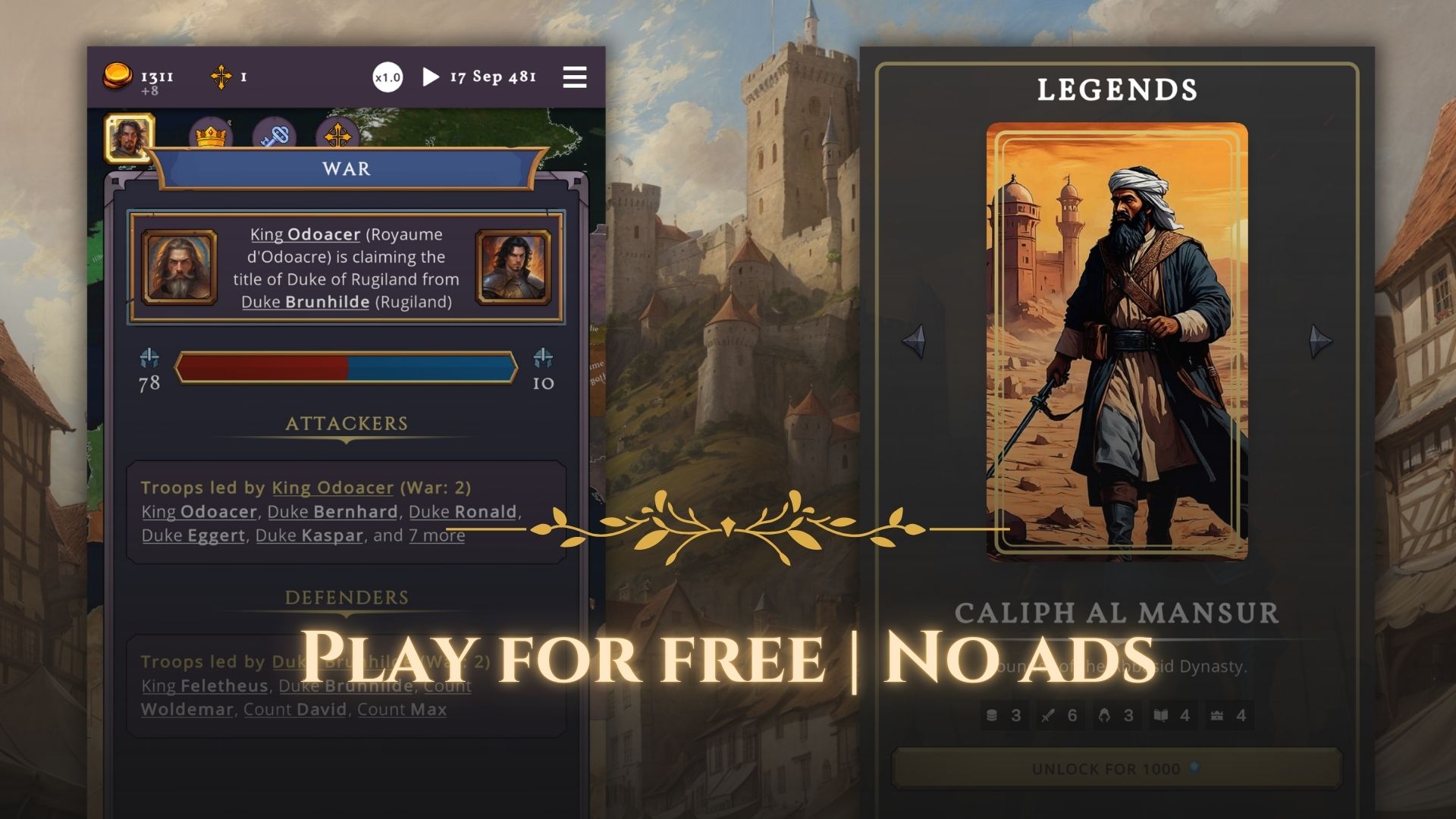 اسکرین شات 6 بازی Clovis Medieval Grand Strategy