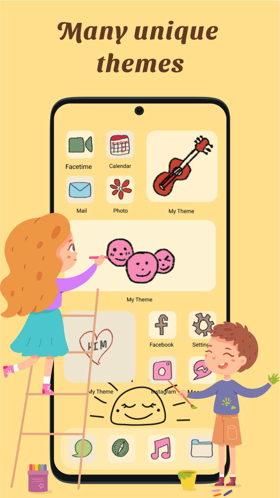 اسکرین شات برنامه MyTheme: Icon Changer & Themes 6