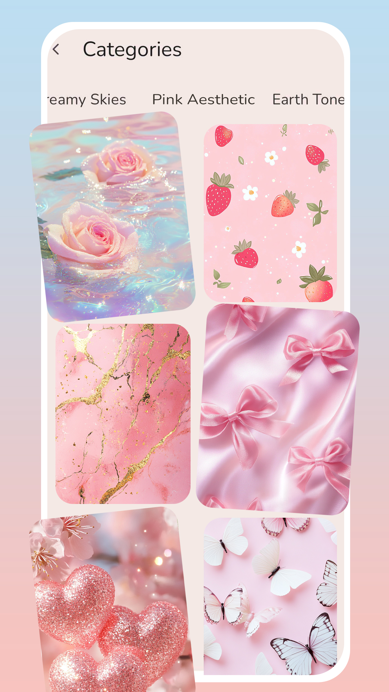 اسکرین شات 2 برنامه Aesthetic Pink Black Wallpaper