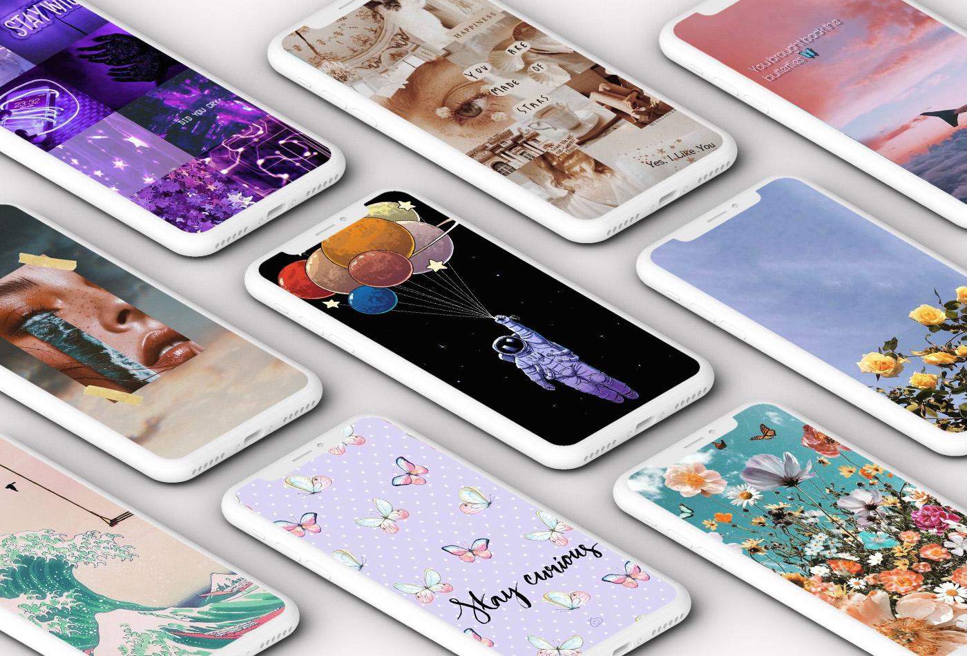 اسکرین شات 1 برنامه Cute Aesthetic Wallpaper