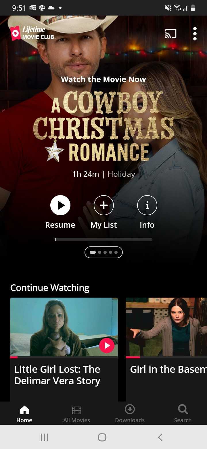 اسکرین شات 1 برنامه Lifetime Movie Club