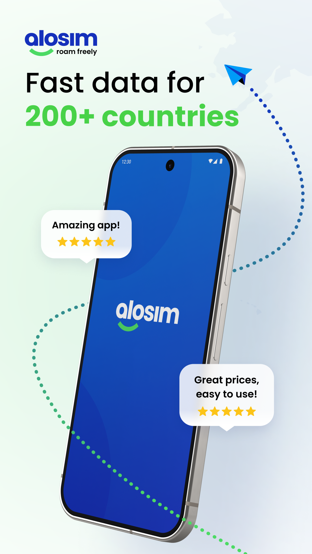 اسکرین شات 1 برنامه aloSIM - eSIM Travel Sim Card