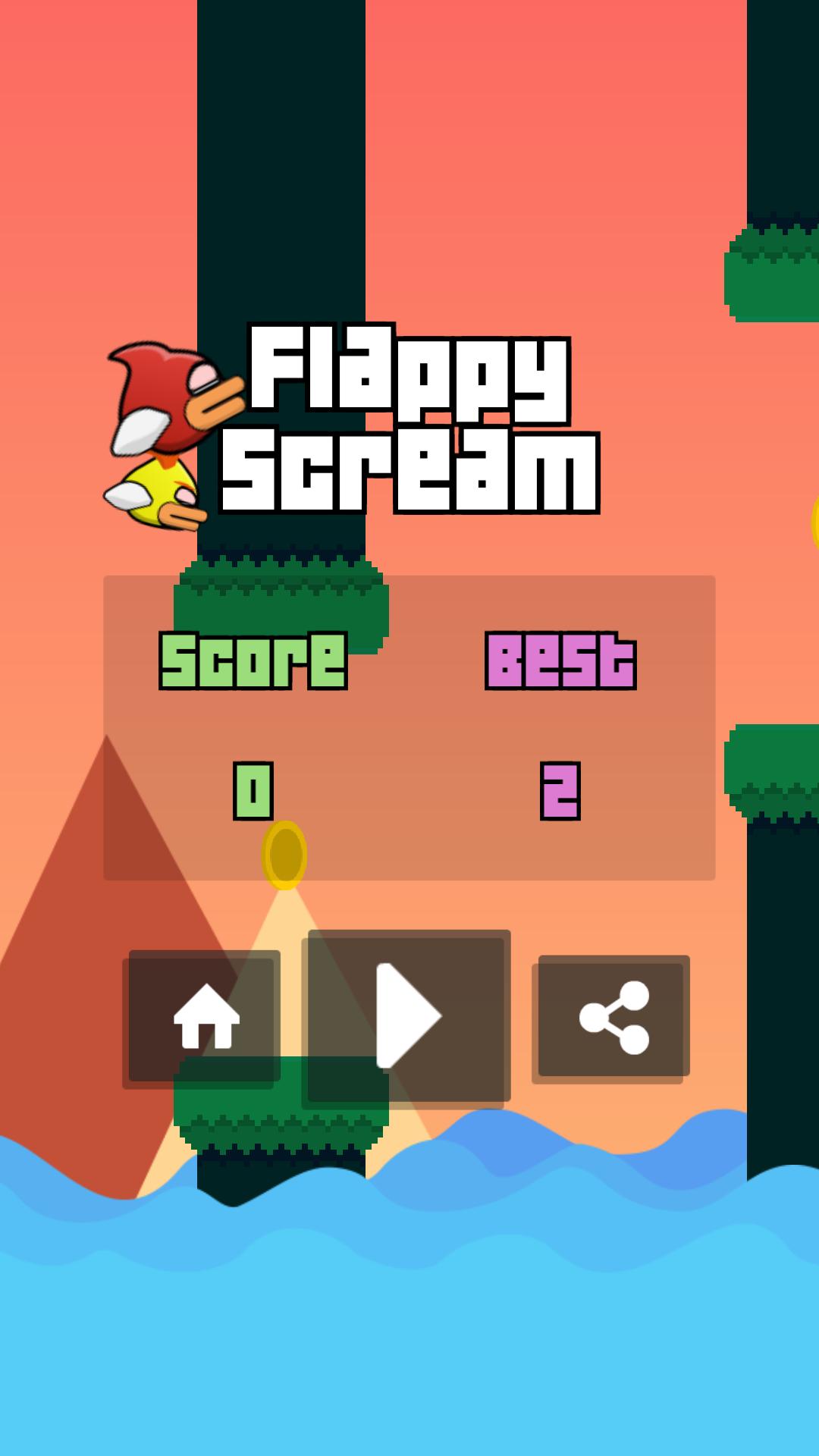 اسکرین شات 7 بازی Scream Flappy - Voice Edition