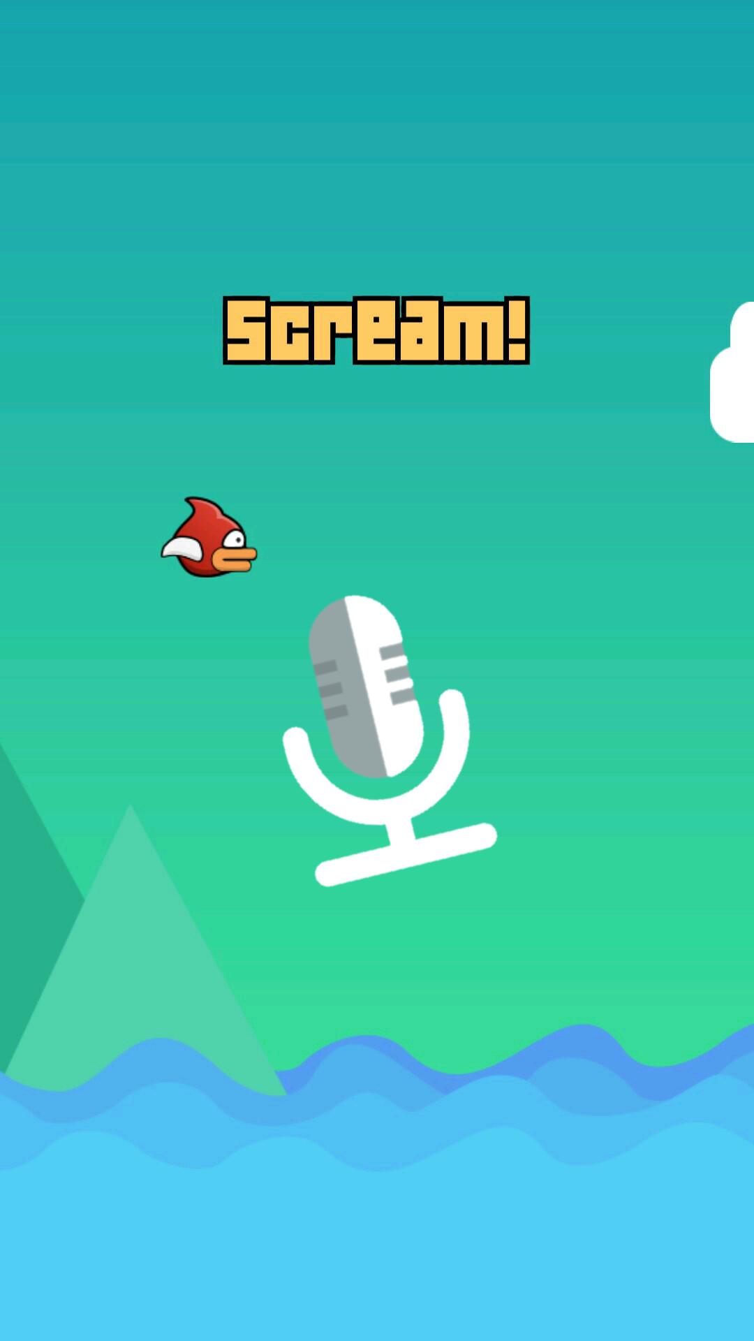 اسکرین شات 1 بازی Scream Flappy - Voice Edition