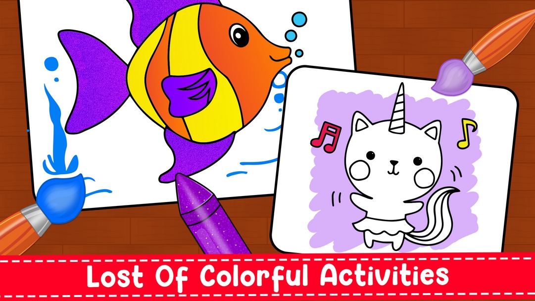 اسکرین شات 6 برنامه Toddler Coloring Book & Paint
