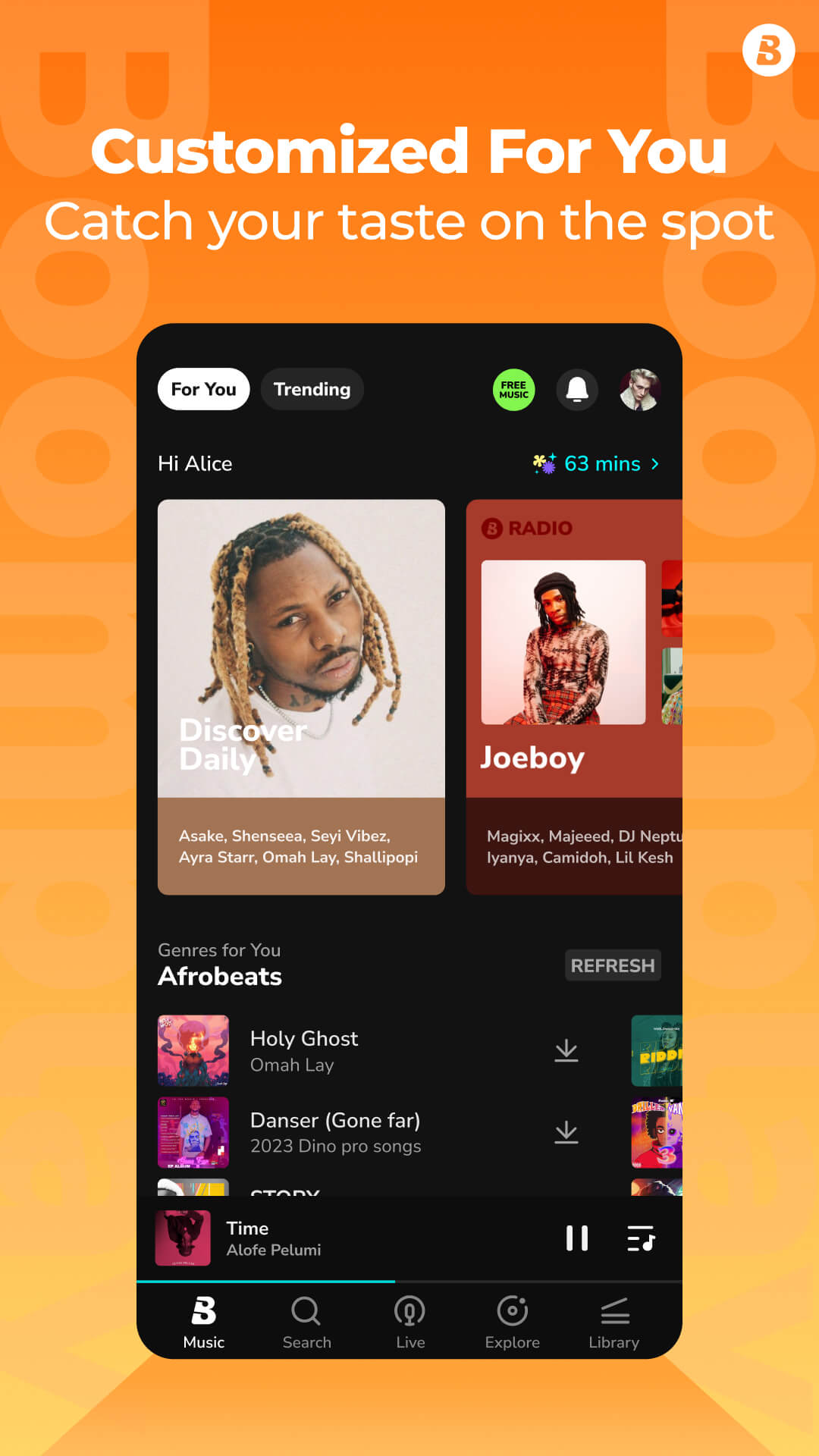 اسکرین شات 2 برنامه Boomplay - Download Music MP3