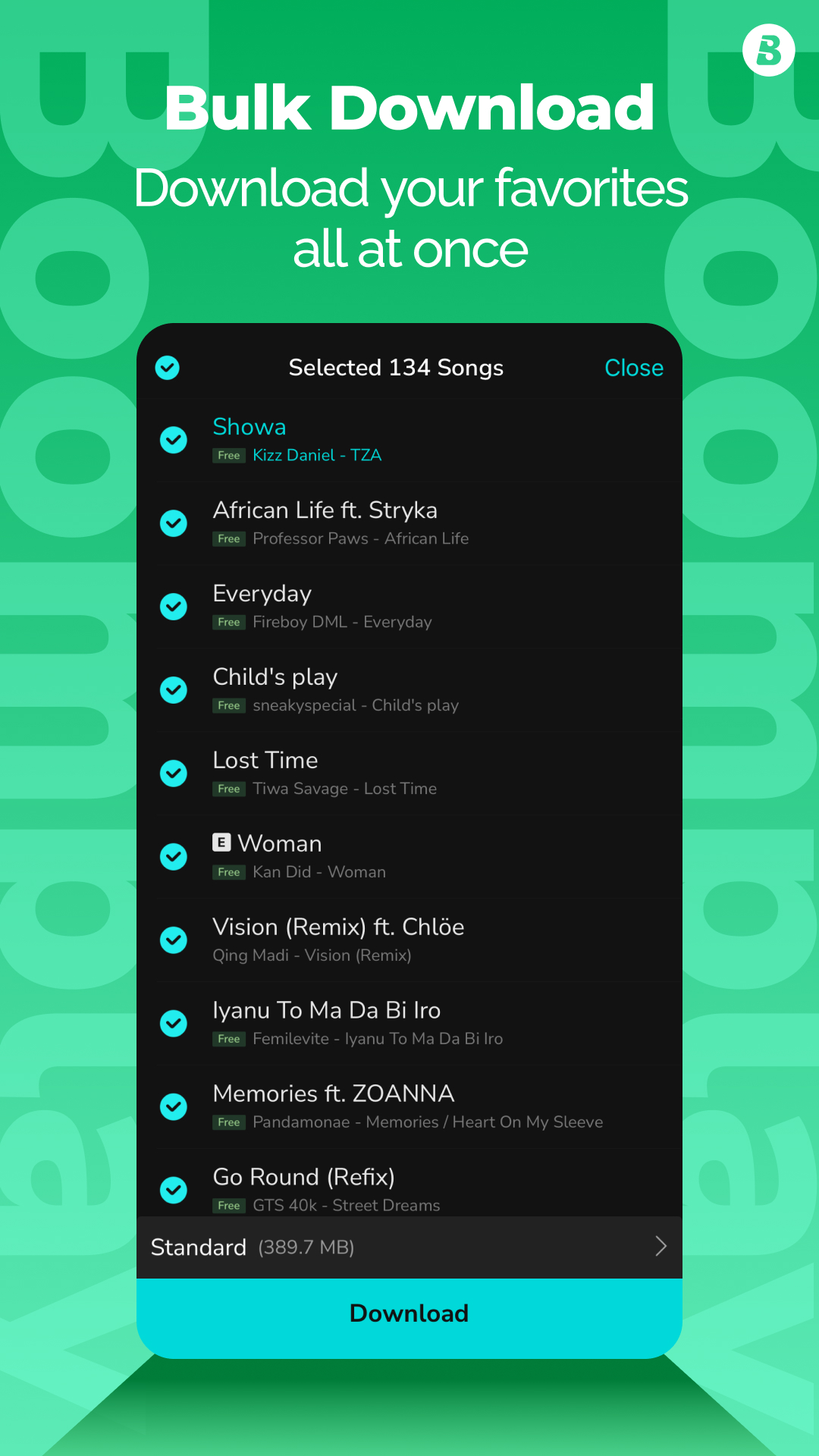 اسکرین شات 4 برنامه Boomplay - Download Music MP3