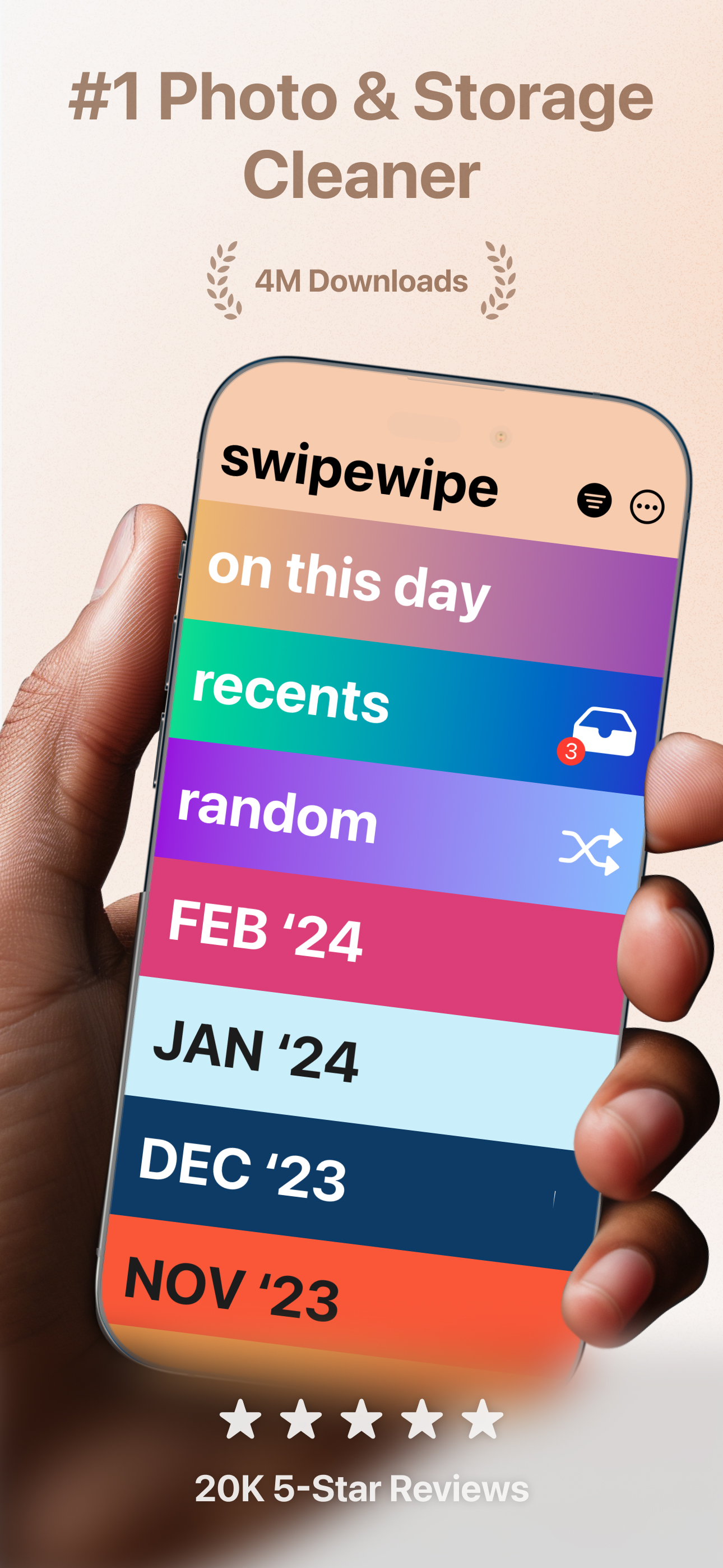 اسکرین شات 1 برنامه Photo Cleaner: Swipewipe