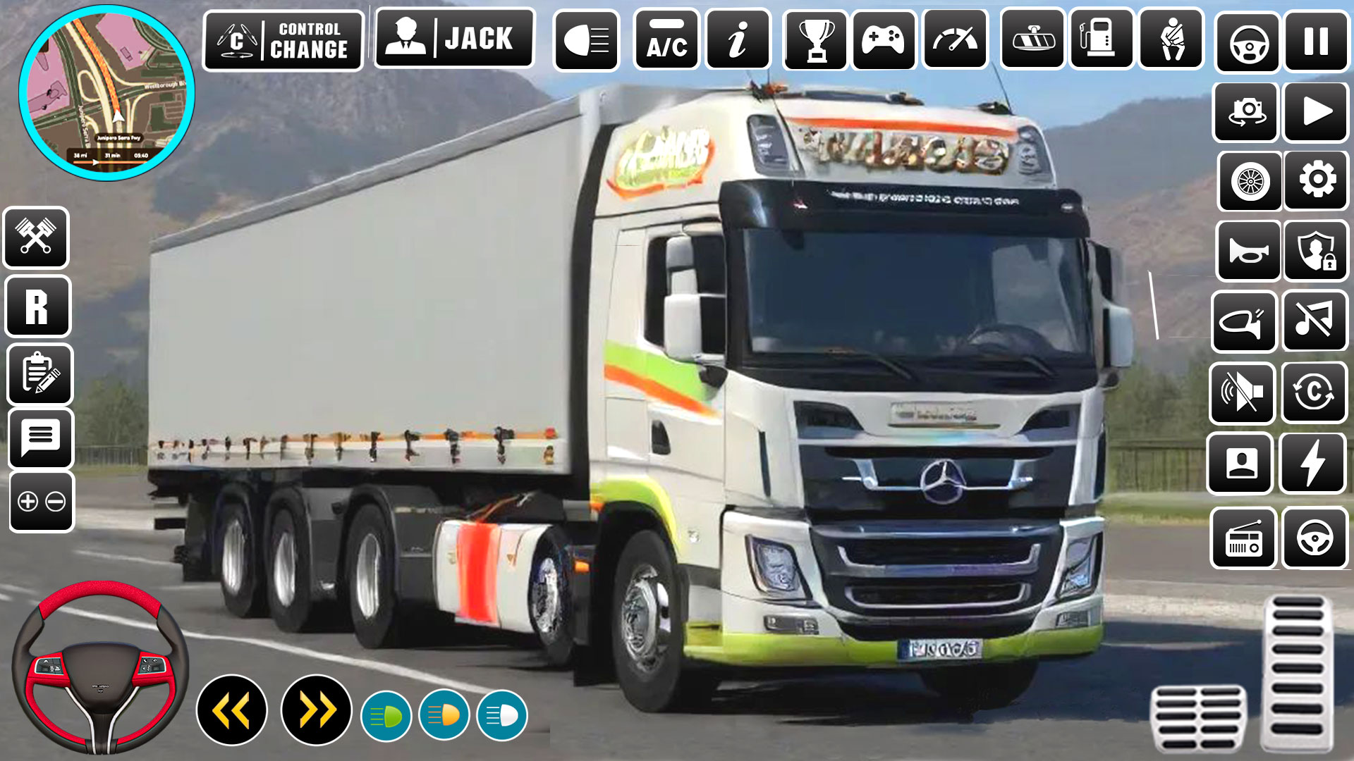 اسکرین شات 3 بازی Euro Truck Driving: Truck Game